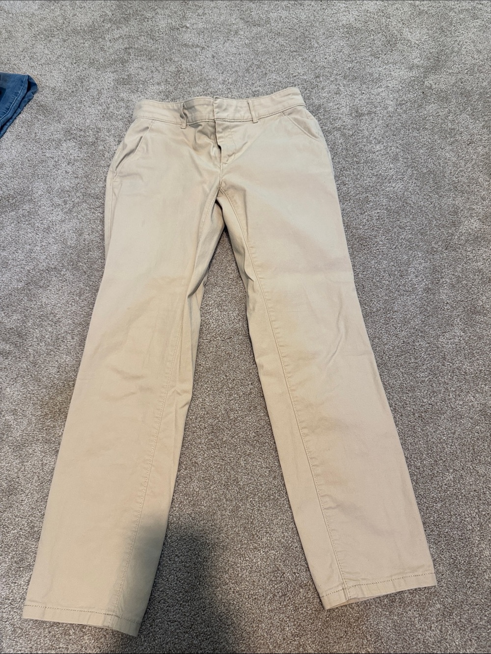 LOFT Straight-Leg Khaki Pants in Light Tan